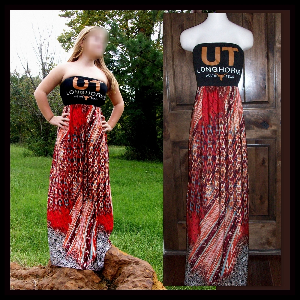 UT Longhorns one-a-kind gameday maxi dress